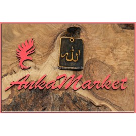 Allah Kolye Ucu Blackwood Ağacı 0150