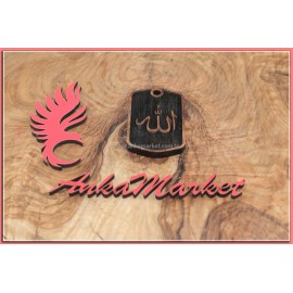 Allah Kolye Ucu - Anahtarlık 0228 Gül Ağacı