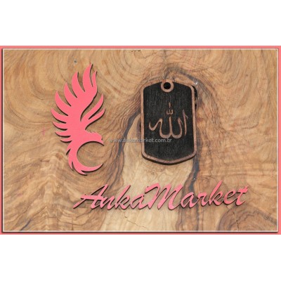 Allah Kolye Ucu - Anahtarlık 0230 Gül Ağacı
