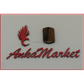Allah Kolye Ucu - Anahtarlık 0139 Koyu Santos Ağacı
