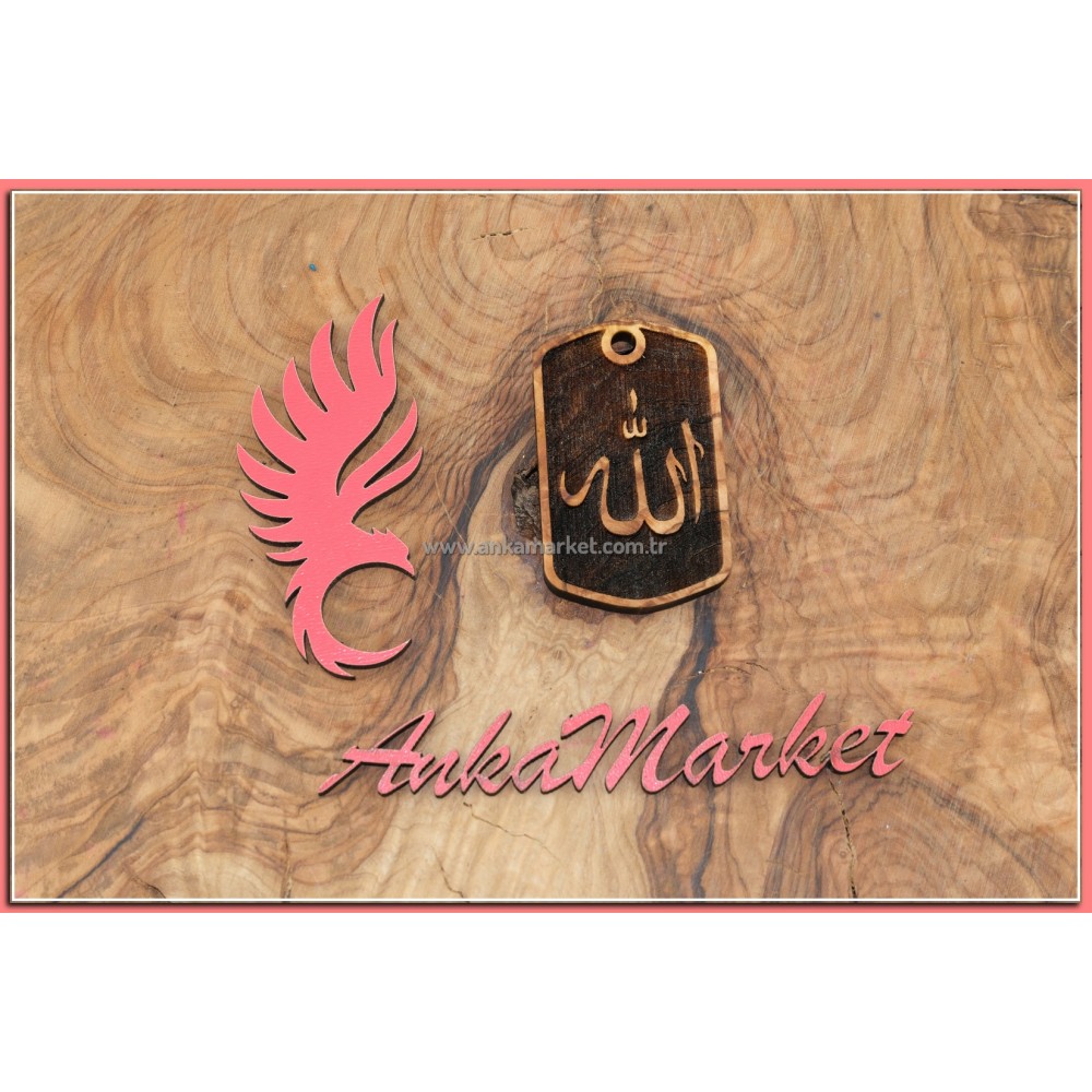Allah Kolye Ucu - Anahtarlık 0219 Zeytin Ağacı