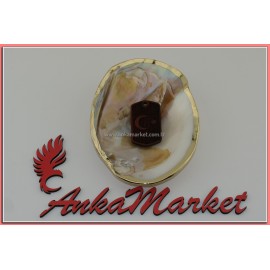 Türk Bayrağı Kolye Ucu - Anahtarlık 0134 Kırmızı Sandal Ağacı