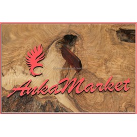 Türk Bayrağı Kolye Ucu - Anahtarlık 0134 Kırmızı Sandal Ağacı