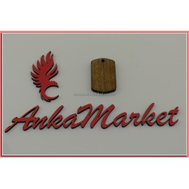 Türk Bayrağı Kolye Ucu - Anahtarlık 0132 Yeşil Pelesenk Ağacı Kokulu