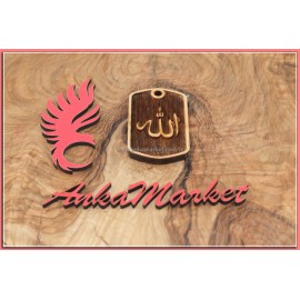 Allah Kolye Ucu - Anahtarlık 0246 Kokulu Ardıç Ağacı