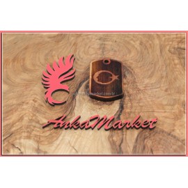 Atatürk Kolye Ucu - Anahtarlık 0232 Kırmızı Sandal Ağacı