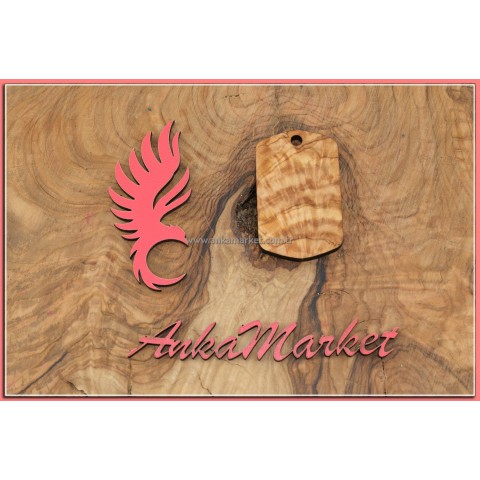 Türk Bayrağı Kolye Ucu - Anahtarlık 0215 Zeytin Ağacı