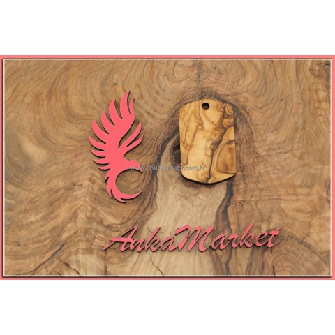 Türk Bayrağı Kolye Ucu - Anahtarlık 0217 Zeytin Ağacı