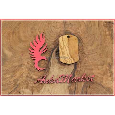 Türk Bayrağı Kolye Ucu - Anahtarlık 0220 Zeytin Ağacı