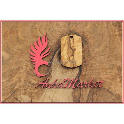Türk Bayrağı Kolye Ucu - Anahtarlık 0223 Zeytin Ağacı
