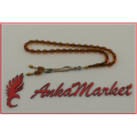 Bal Rengi Tespih Sıkma Malzeme 8mm-12mm