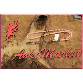 Mercan Tespih Pembe Renk Püsküllü 4mm-8,5mm