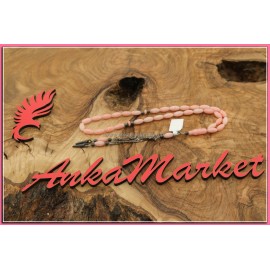 Mercan Tespih Pembe Renk Püsküllü 4mm-8,5mm
