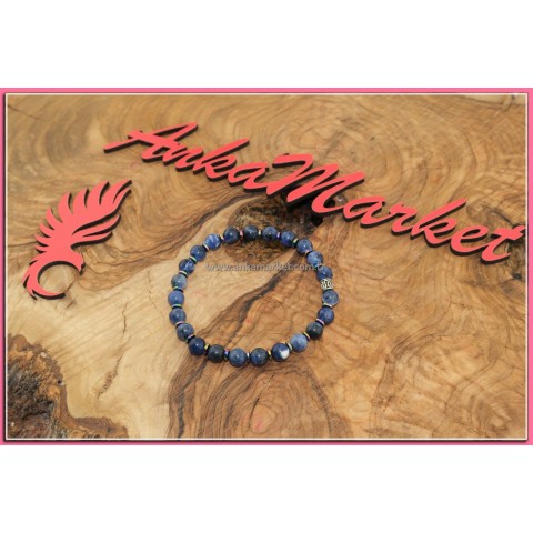 Sodalit Taşı Bileklik 6mm